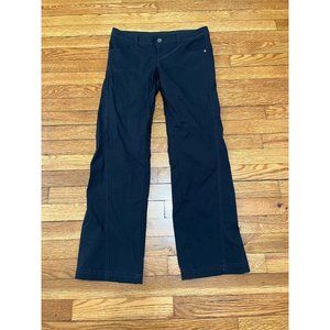 Athleta Tech Sweatpants Size Petite 6p Black Stretch Nylon 31x30 Bootcut